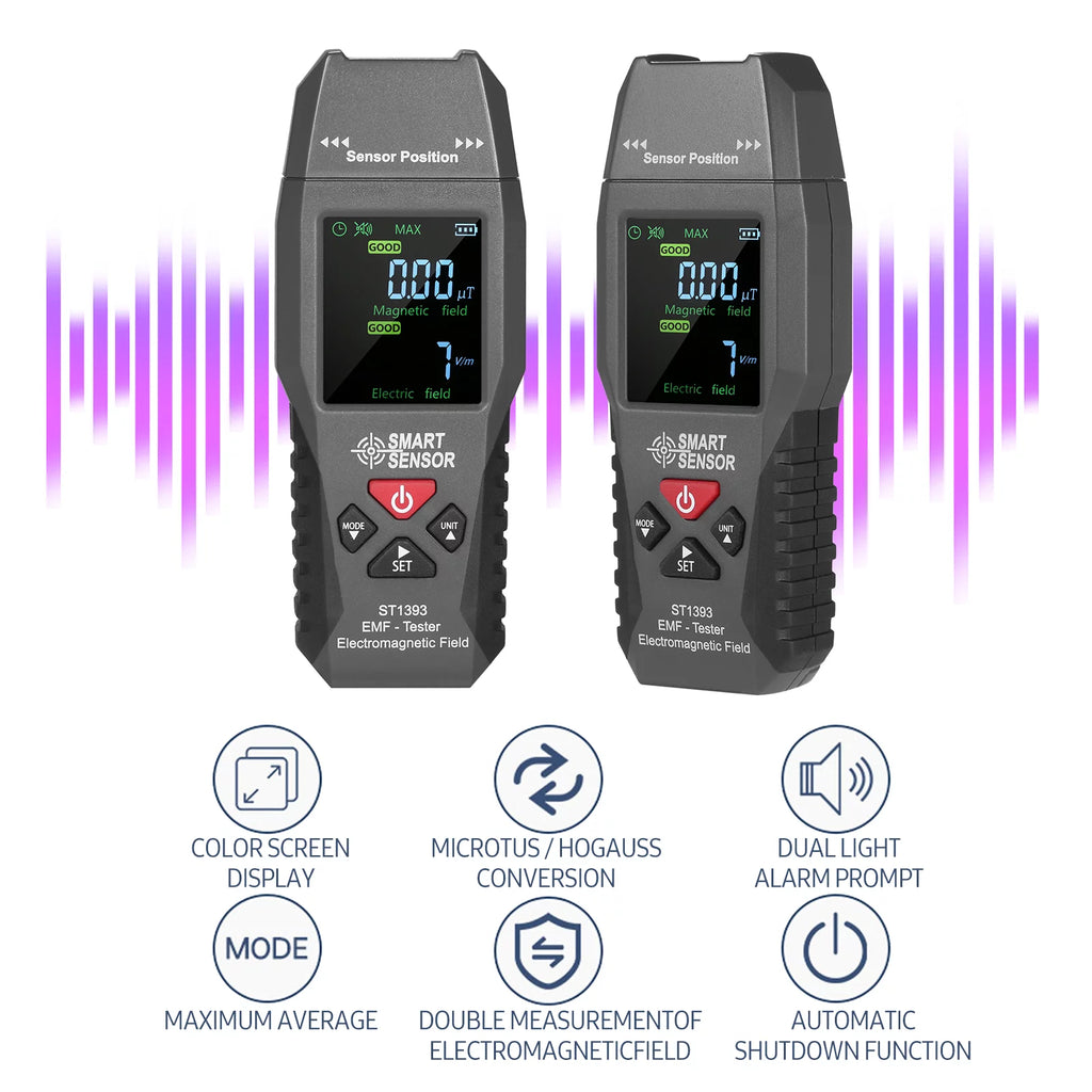 EMF Meter Handheld Digital LCD Radiation Tester I1103