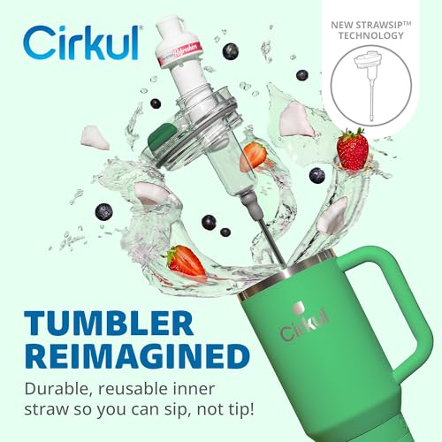40oz Stainless Steel Tumbler with Handle, Double-Wall Insulated T7917