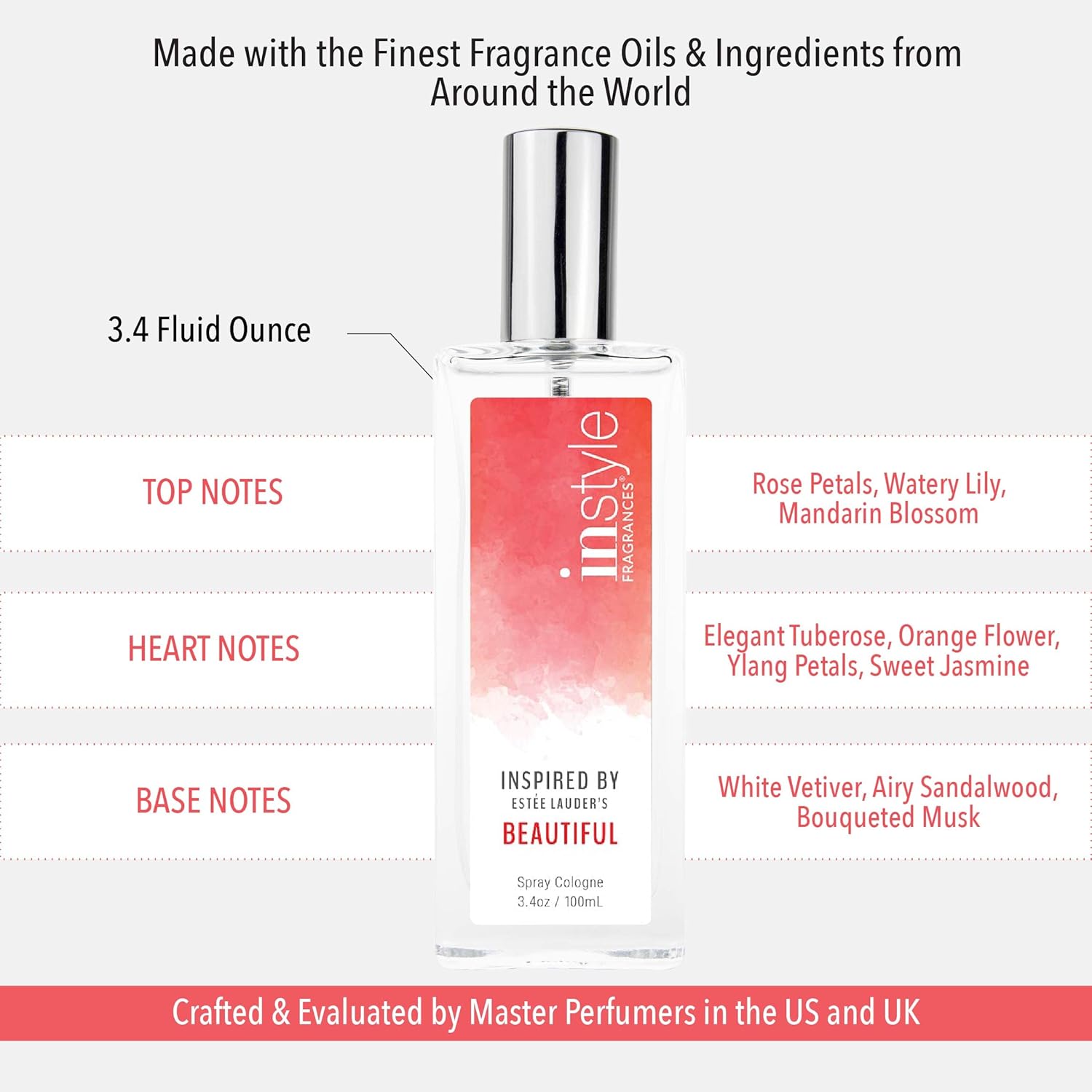 Women’s Eau de Toilette, Vegan & Cruelty Free, 3.4 Fl Oz X5547