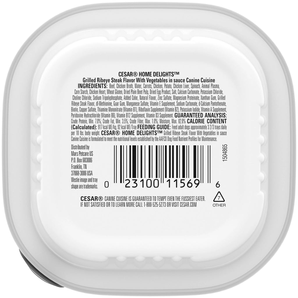 Ribeye Steak Flavor Dog Food with Vegetables, 3.5 oz (24 pk) N3996