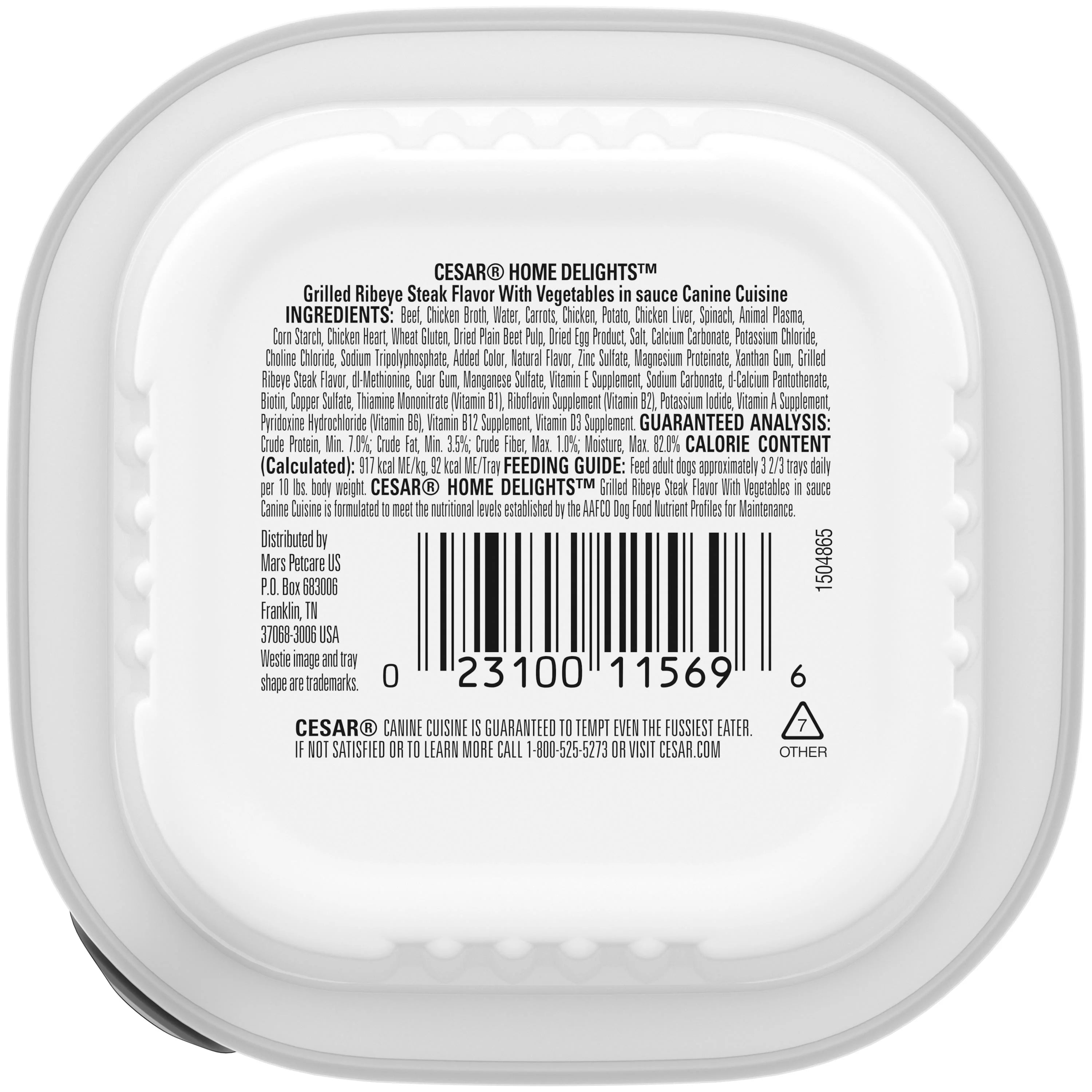 Ribeye Steak Flavor Dog Food with Vegetables, 3.5 oz (24 pk) N3996