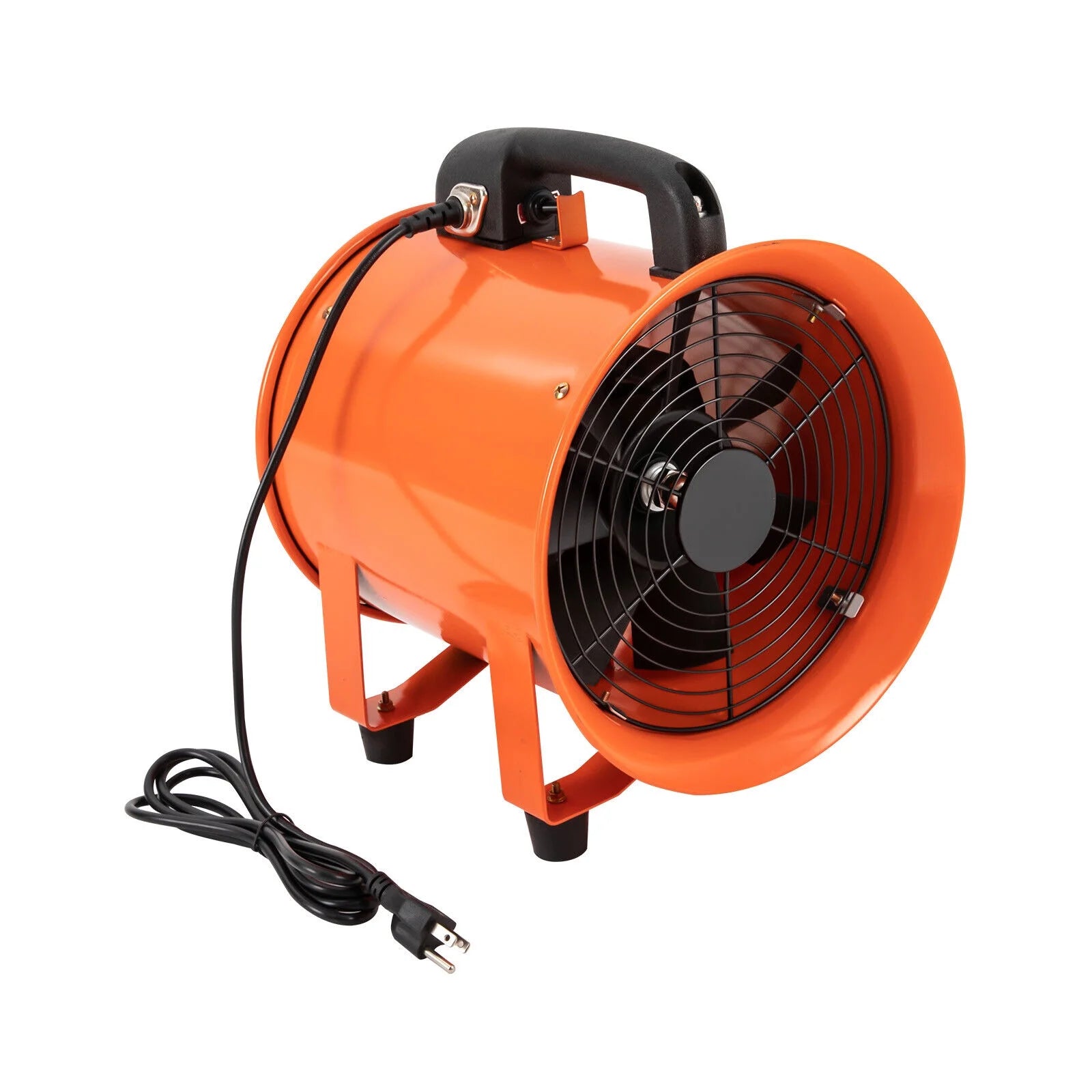 10 Inch Industrial Exhaust Fan Portable Ventilation Blower with 16 ft Duct Hose I233644