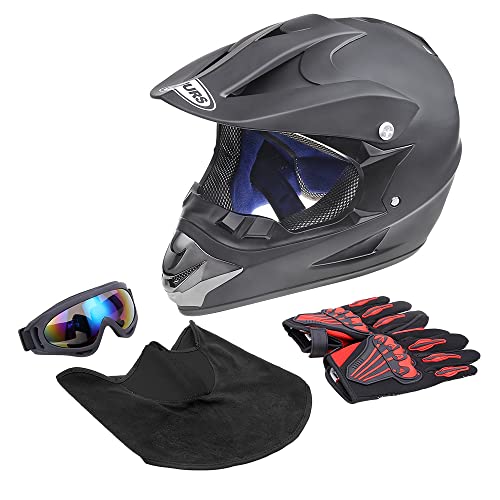 Off-Road Motorcycle Helmet with Goggle, Gloves & Mask V369861