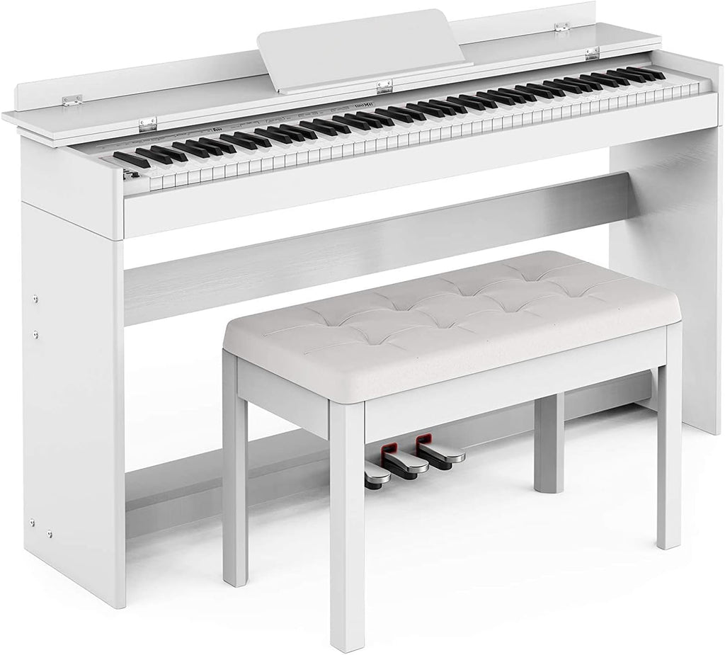 Weighted Digital Piano with 3-Pedal Unit, Full Size Keyboard for Adults V361