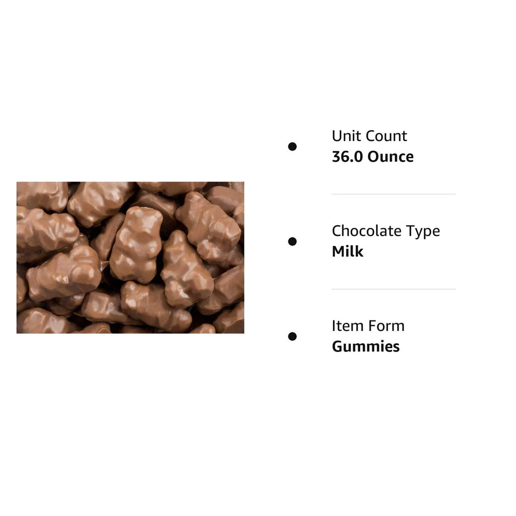 Chocolate Covered Gummi Bears, 2.25 lbs N81479