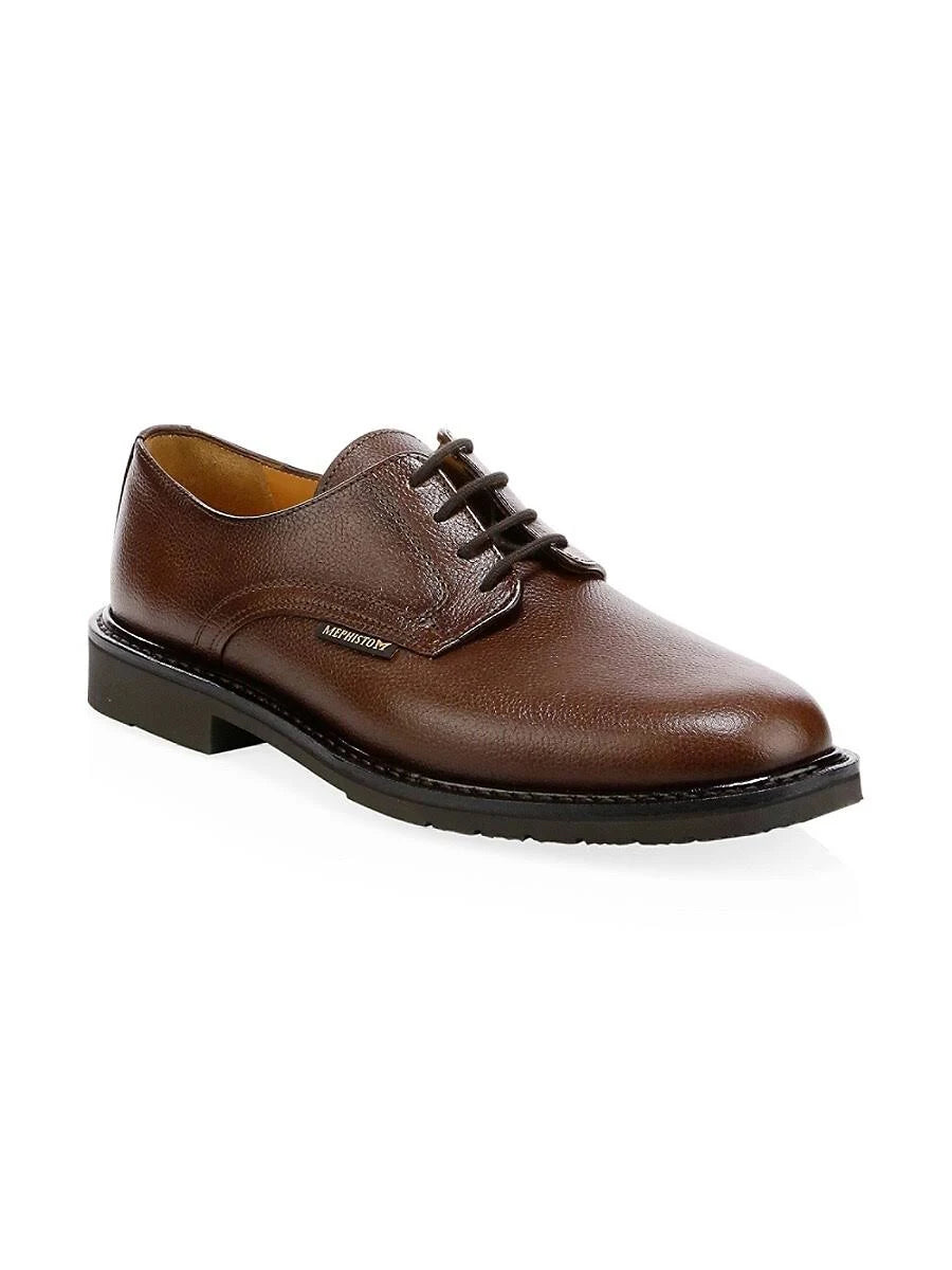 Men's Leather Shoes, Size 7, Black D9021