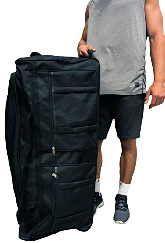 Rolling Duffle Bag with Wheels, XL Heavy Duty Storage Bag J618886