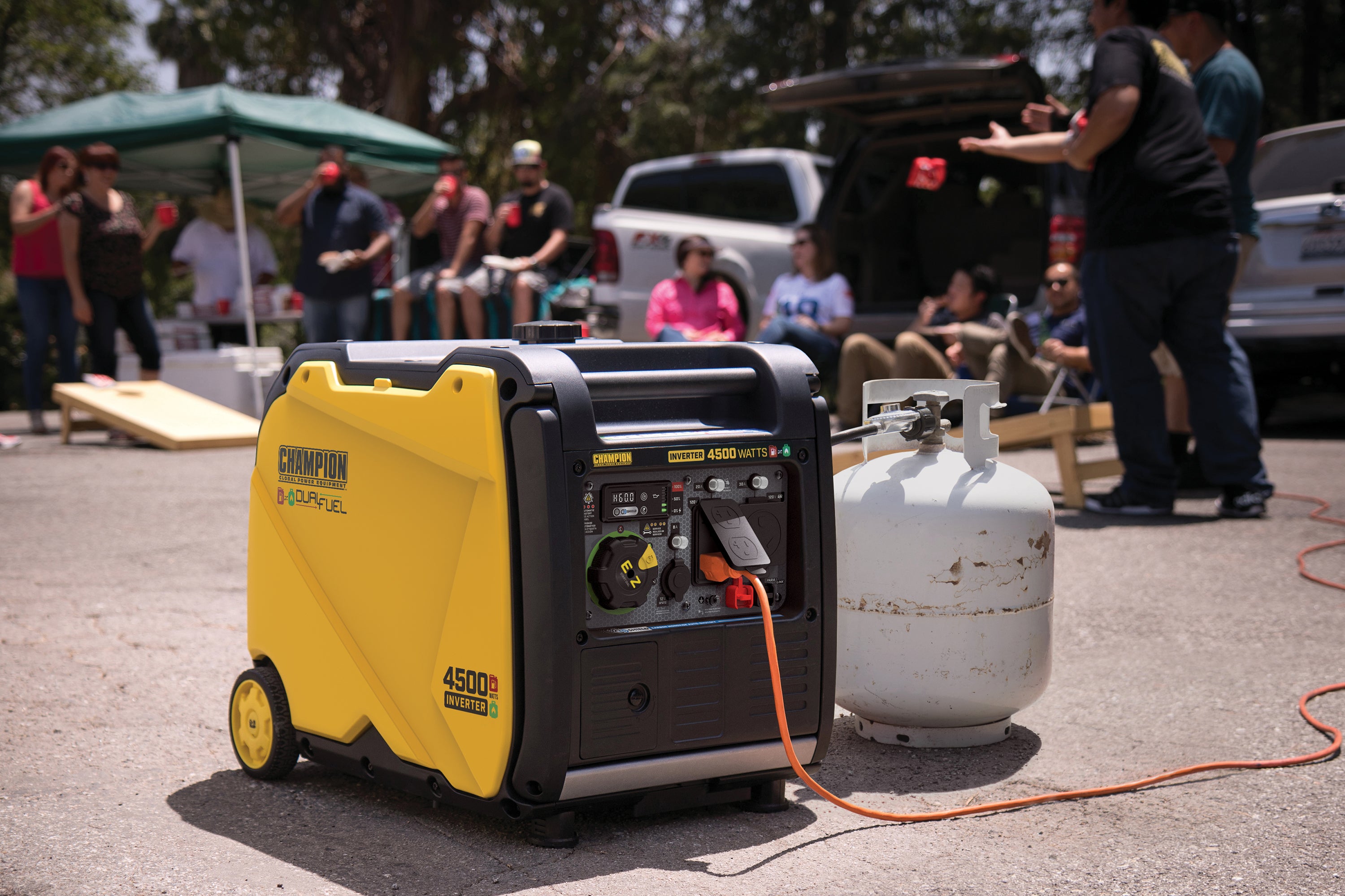 4500-Watt Portable Dual Fuel Inverter Generator with CO Shield Q57000