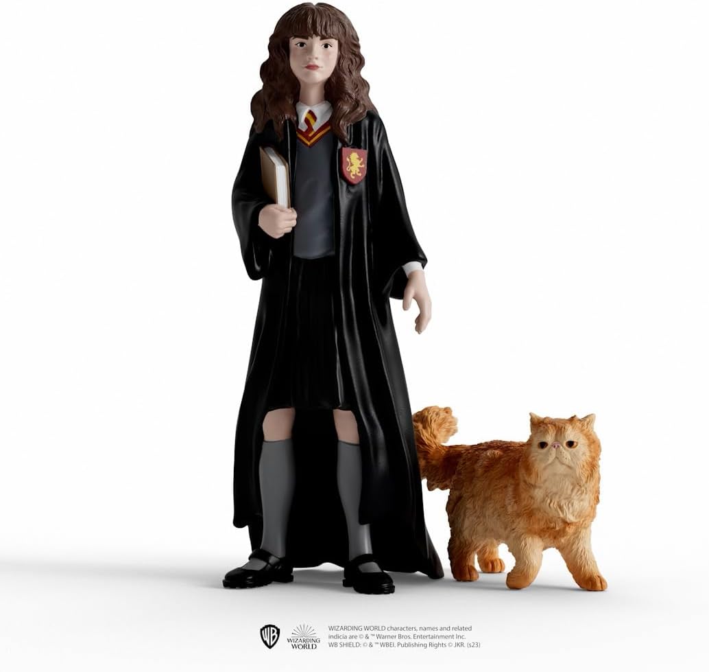 Harry Potter 2-Piece Figurine Set with Hermione & Crookshanks for Kids Ages 6+ M139