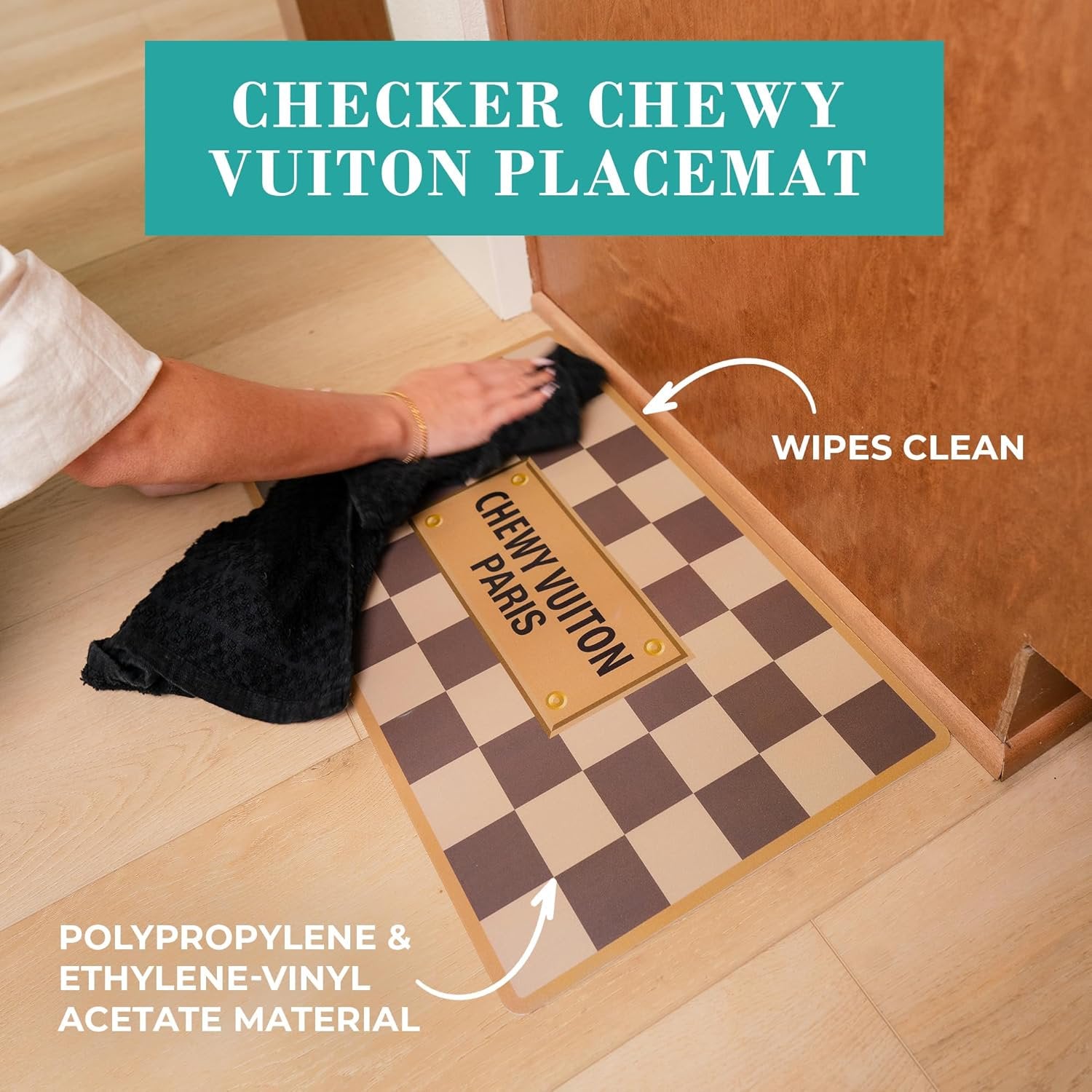 Dog Bowls & Placemat, BPA-Free, Non-Skid, Dishwasher Safe, Small Size, Case of 2 W1700