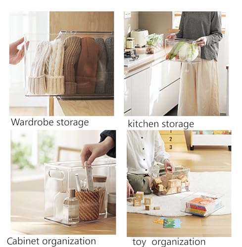 Stackable Refrigerator Organizer Bins with Pull-Out Drawer W455703