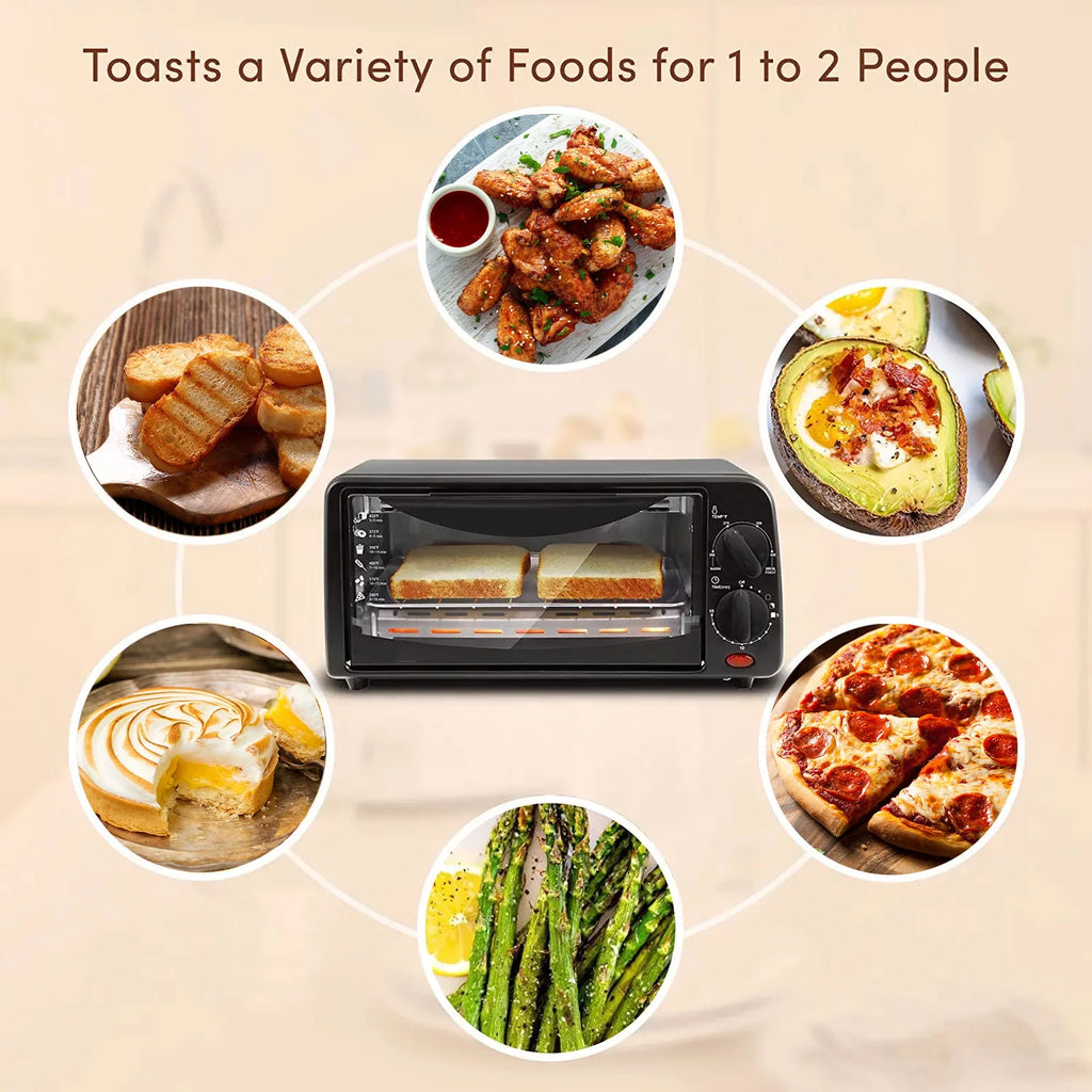 2 Slice Countertop Toaster Oven with 15 Minute Timer, Black G5610