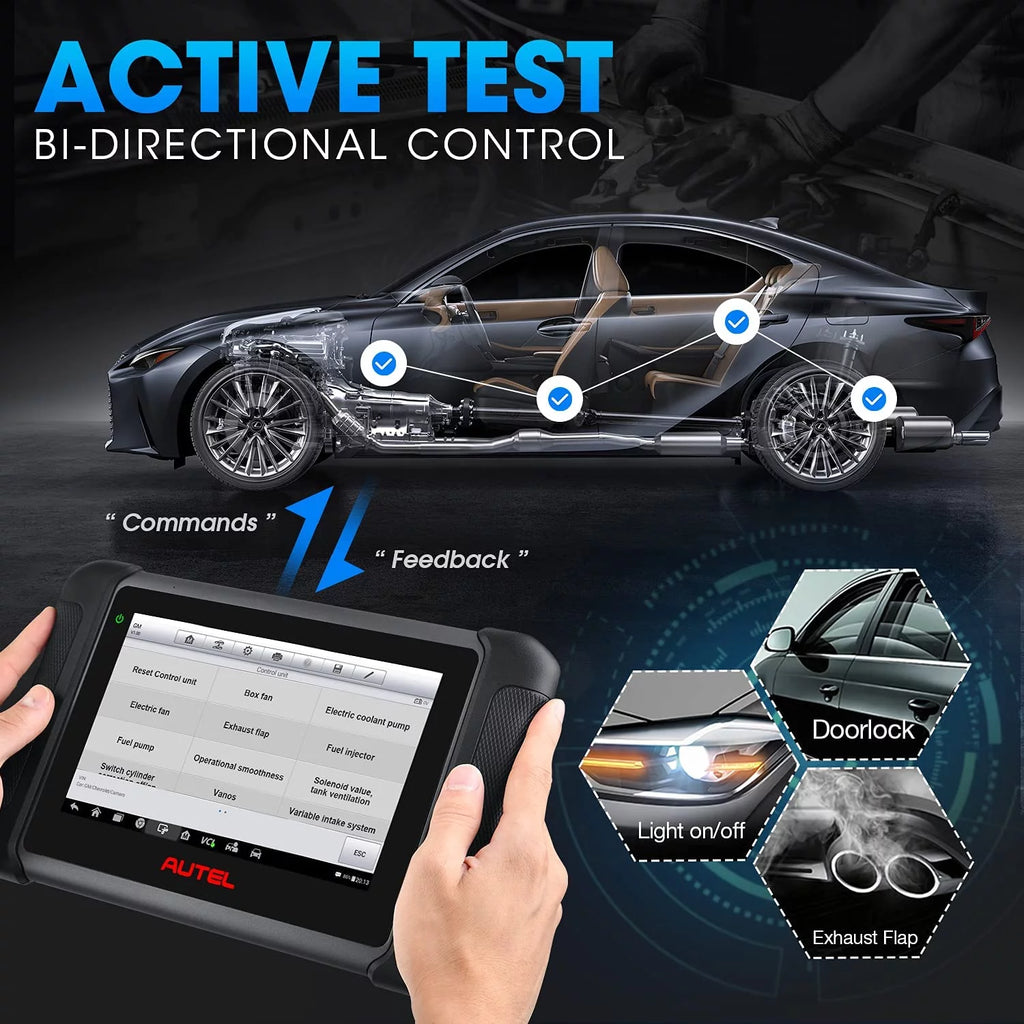 Auto Diagnostic Scan Tool with ECU Coding and Bi-Directional Testing G736