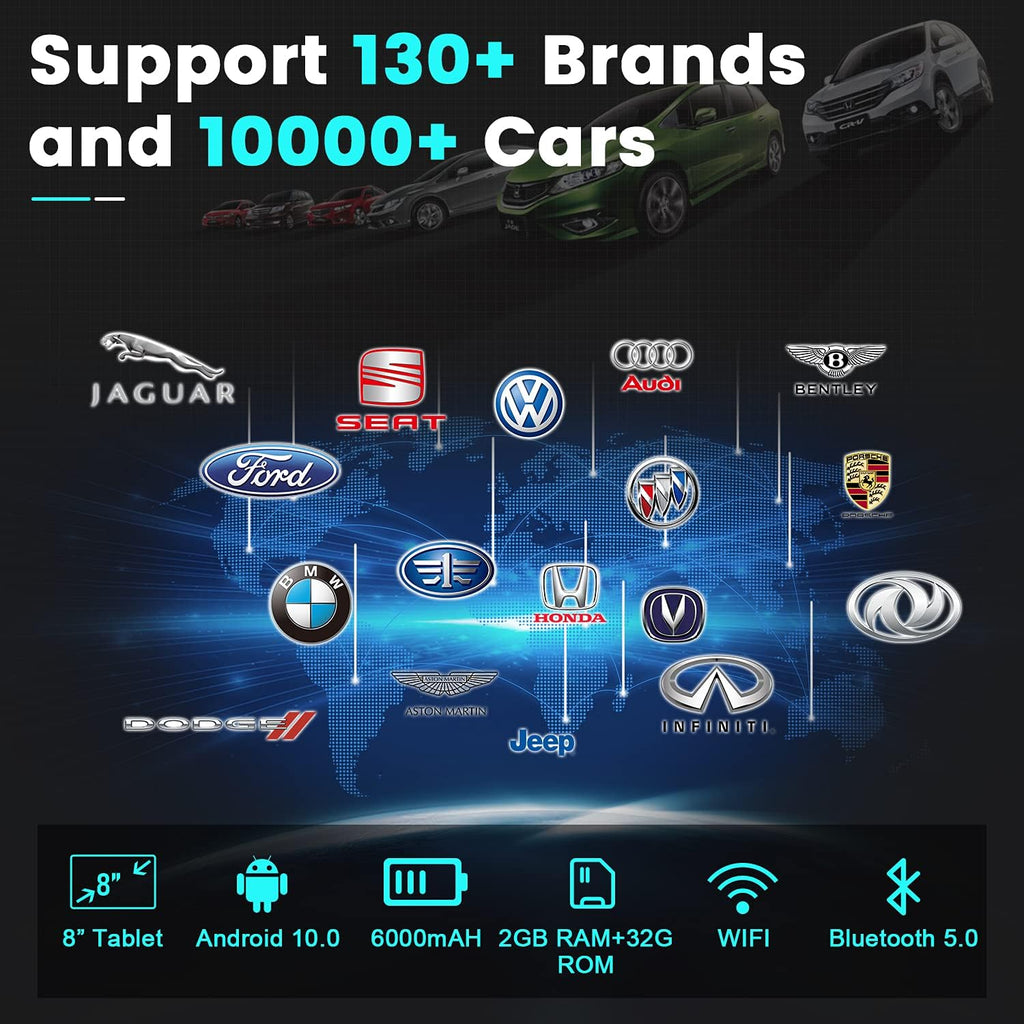 Bidirectional Scan Tool, OBD2 All System Car Diagnostic Scanner, 34+ Services Code Reader O191
