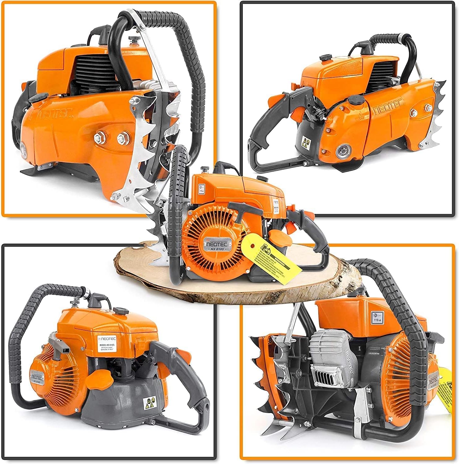 36 inch Gas Chainsaw 105cc with Guide Bar Chain E5635