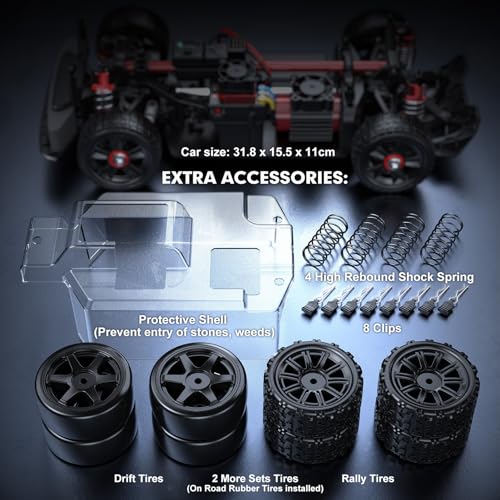 1/14 RTR Brushless RC Drift Car with Gyro, 4WD High Speed X50605