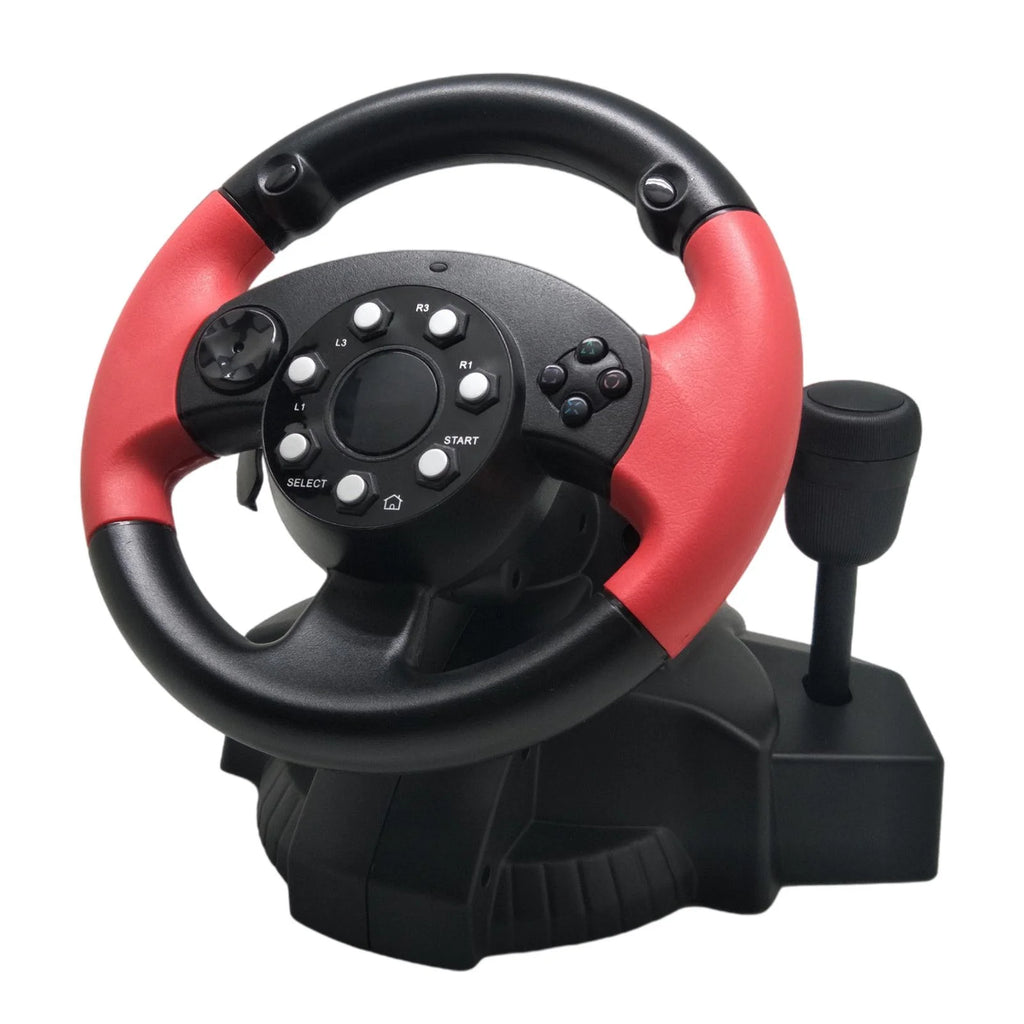 USB Truck Race Steering Wheel with Pedals Set X354