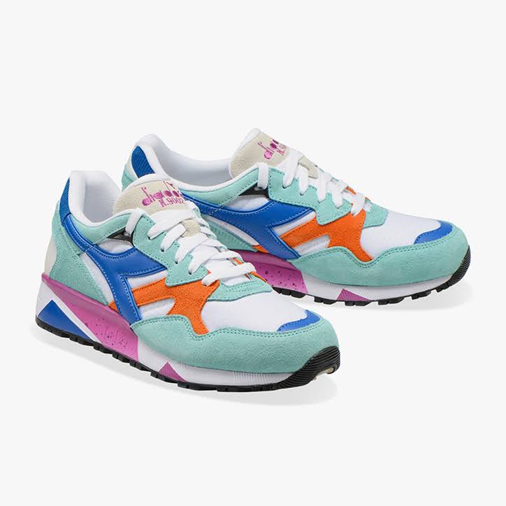 Blue Orange Lilac Trainers H35030
