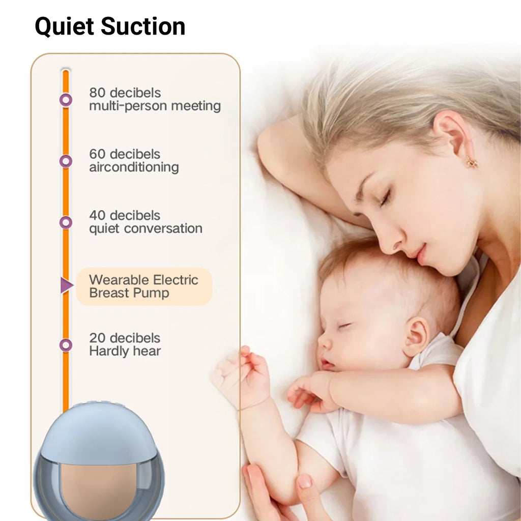 Wearable Electric Breast Pump with Silicone O569