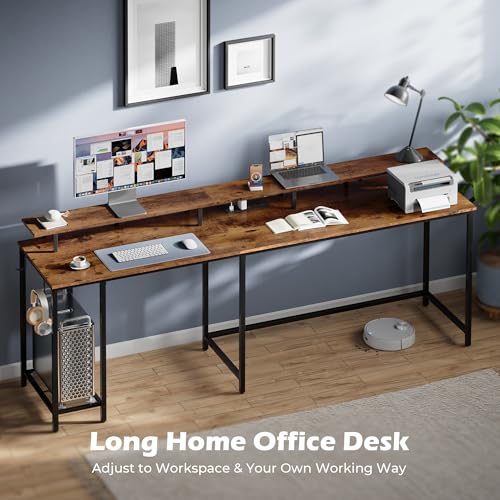 L Shaped Gaming Desk with Power Outlets and LED Lighting E491702
