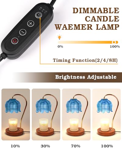 Dimmable Candle Warmer Lamp with Timer for Jar Candles U917