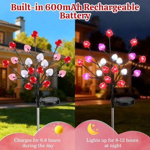 Solar Christmas Candy Cane Lights Outdoor, Pathway Stake Lights, 24 Pack G8137
