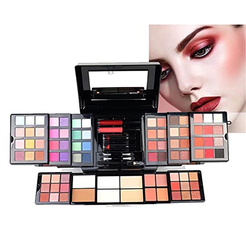 Holiday Makeup Gift Set for Women with Eyeshadow, Lipstick, Blush & Brush X9875