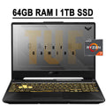 2021 Flagship ASUS TUF A15 Gaming Laptop 15.6" FHD IPS 144Hz Display AMD Octa-Core Ryzen 7 4800H 64GB RAM 1TB SSD GeForce GTX 1650Ti 4GB RGB Backlit Keyboard USB-C HDMI DTS Win10
