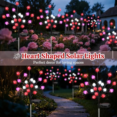 Solar Christmas Candy Cane Lights Outdoor, Pathway Stake Lights, 24 Pack G8137