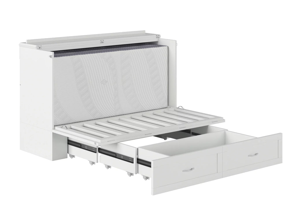Queen Murphy Bed Chest with Charging Station J79477
