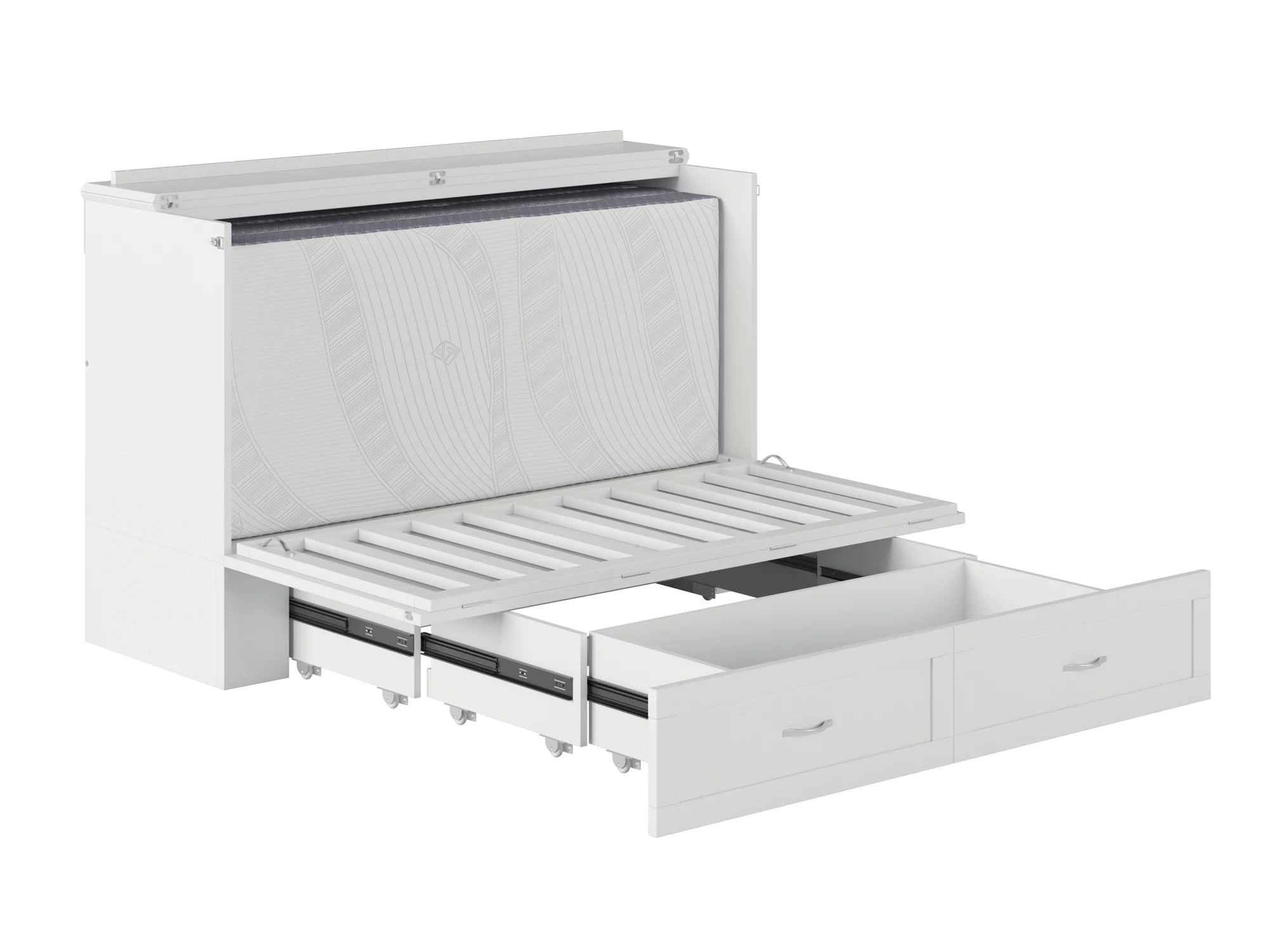 Queen Murphy Bed Chest with Charging Station J79477
