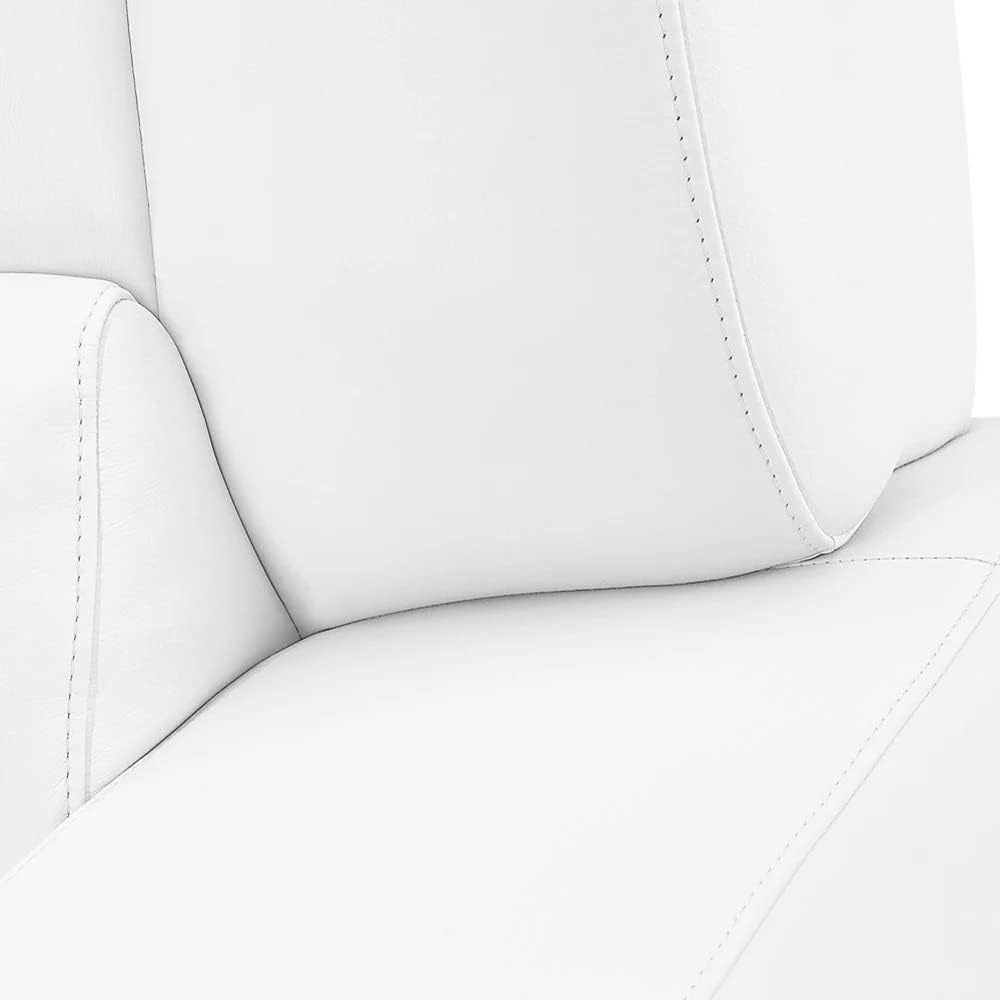 Modern Aspen White Microfiber Leather Chair X6380