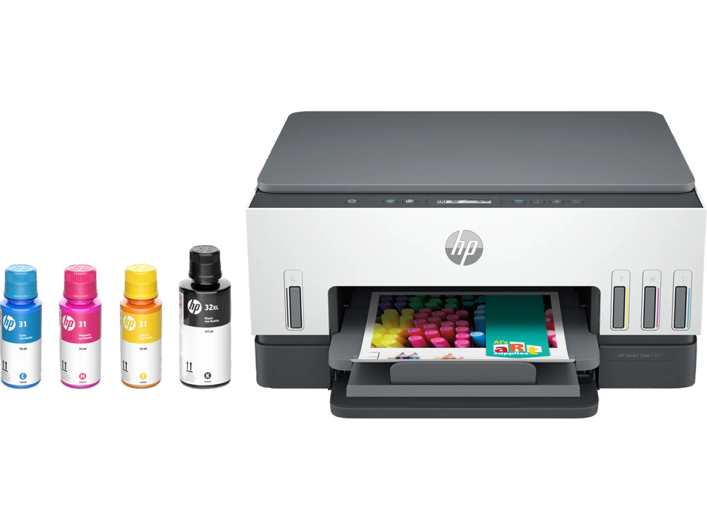 HP Smart Tank 6001 All-in-One InkJet Printer, Color Mobile Print, Scan, Copy,