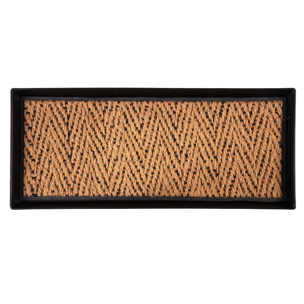 Metal Boot Tray with Coir Insert B7097