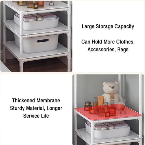 Corner Coat Rack, 3-Tier Hall Tree Stand with Storage, Gray O738