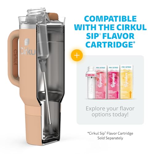 40oz Stainless Steel Tumbler with Handle, Double-Wall Insulated T7917