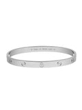 Cartier Love Bracelet Unisex 18K White Gold Size 20 New Style