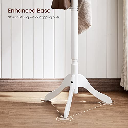 Solid Wood Coat Rack with 10 Hooks for Entryway and Hallway U802