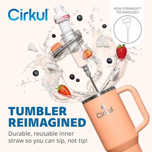 40oz Stainless Steel Tumbler with Handle, Double-Wall Insulated T7917