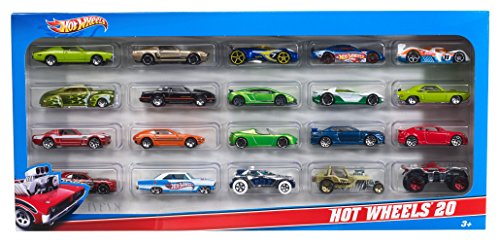 Toy Cars 20-Pack, Die-Cast 1:64 Scale Sports & Race Vehicles X2728