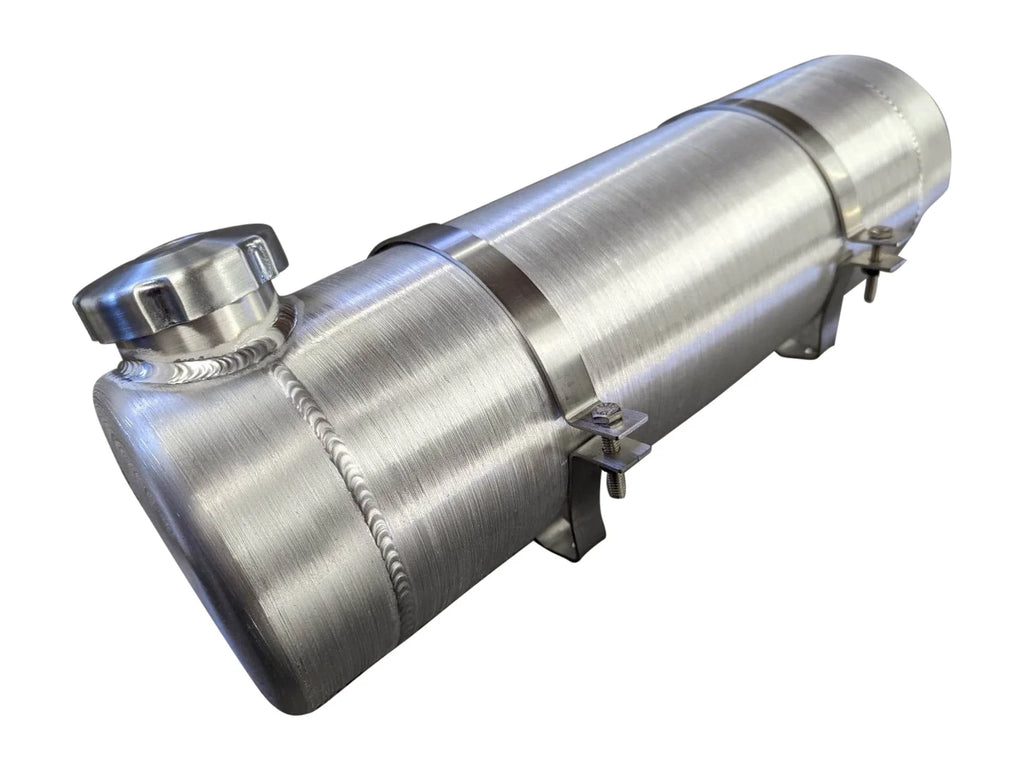6x14 End Fill Round Spun Aluminum Gas Tank - 1.4 Gallon - Riding Mower, Golf Kart