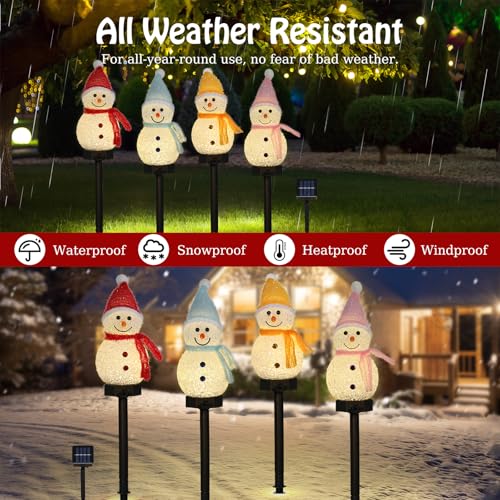 Solar Christmas Candy Cane Lights Outdoor, Pathway Stake Lights, 24 Pack G8137