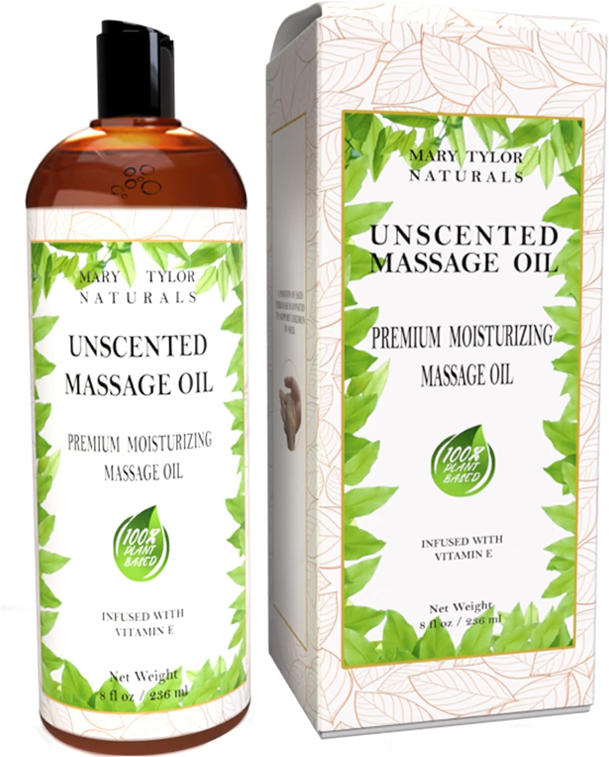 Unscented Massage Oil (8 Fluid Oz) for Body and Couples Massage B5690