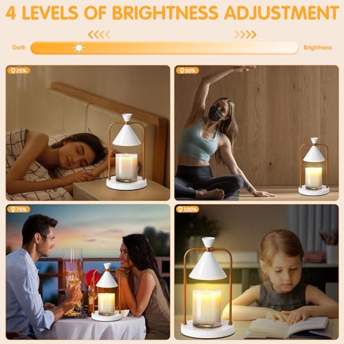 Candle Warmer Lamp with Timer and Dimmable Light for Jar Candles P9448