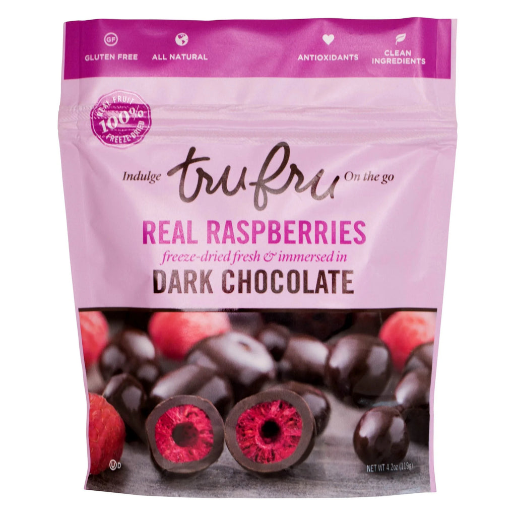 Dark Chocolate Dipped Freeze-Dried Raspberries, 4.2oz (Pack of 4) V660370
