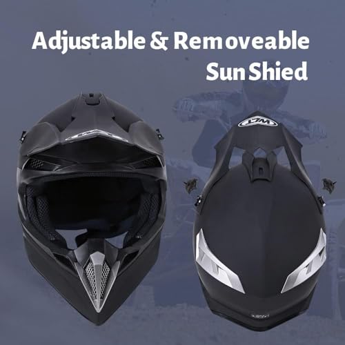 Off-Road Motorcycle Helmet with Goggle, Gloves & Mask V369861