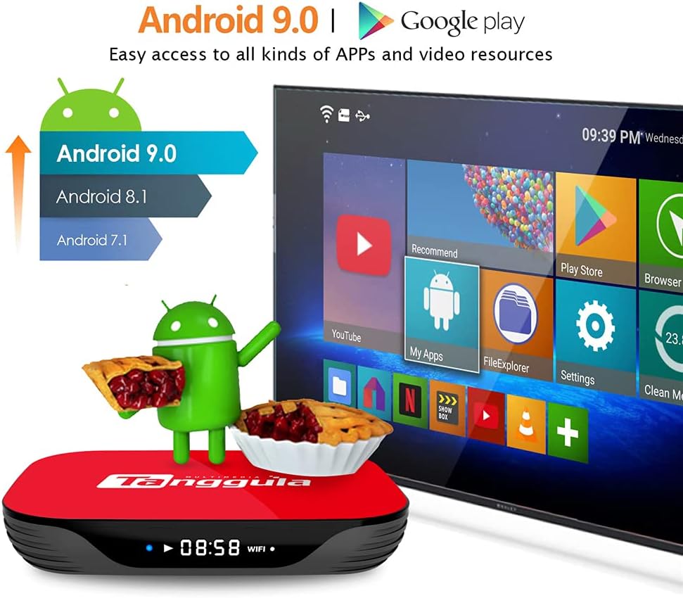 Android TV Box 4GB+128GB Dual Band WiFi Media Player Q8759