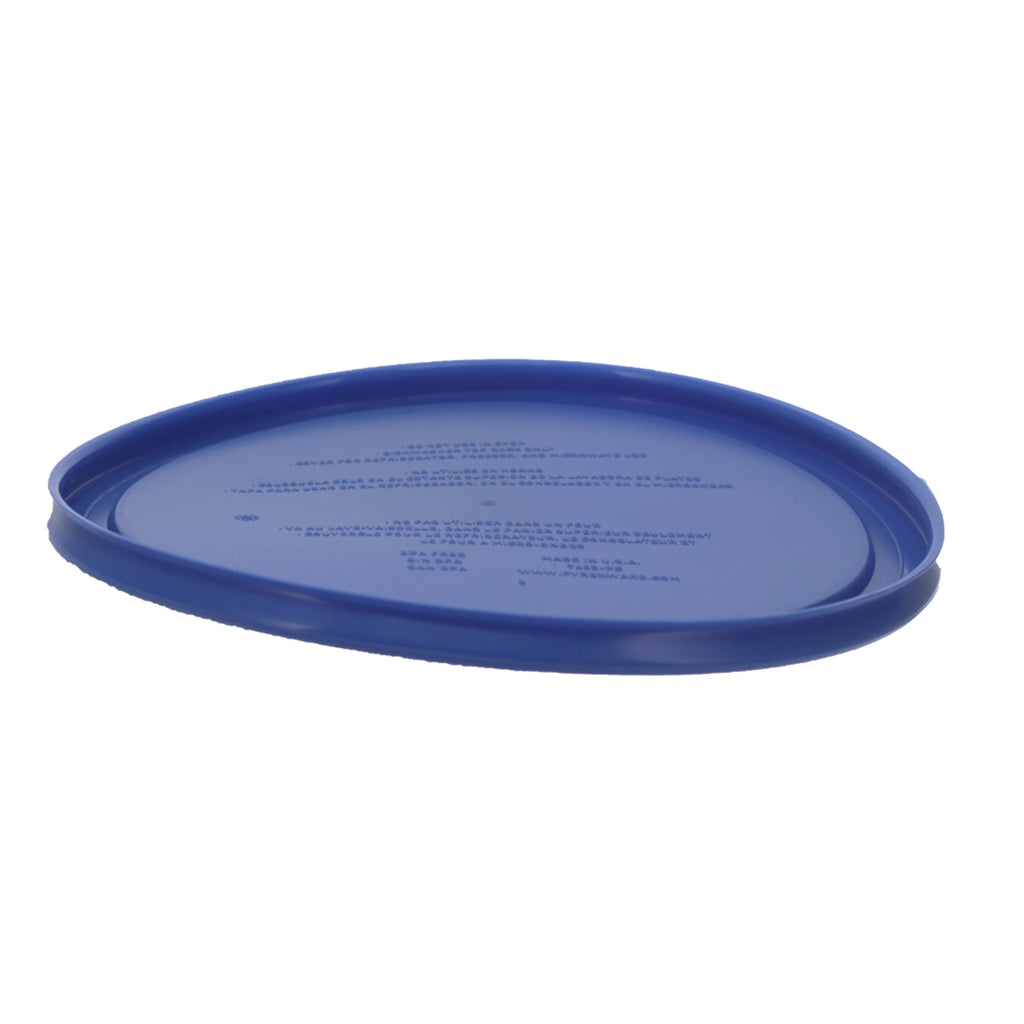 7-Cup Glass Bowls with Blue Lids, 4-Pack Q57764