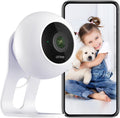 Indoor Security Camera, Winees 2K WiFi Camera with 2-Way Audio, Pet Camera with Phone APP, Plug-in, 2.4GHz, Clear IR Night Vision, Human and Motion Detection for Baby/Mom/Nanny, Compatible with Alexa Pack of 2