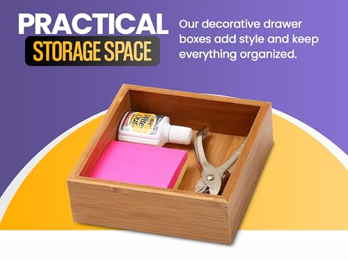 Drawer Organizer Storage Box, 3x9x2, Natural E570391